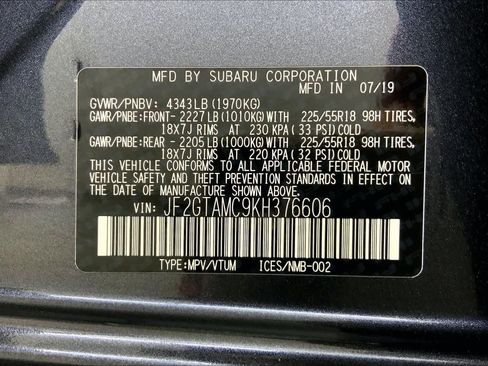 Used 2019 Subaru Crosstrek 2.0i Limited AWD/4WD image 36