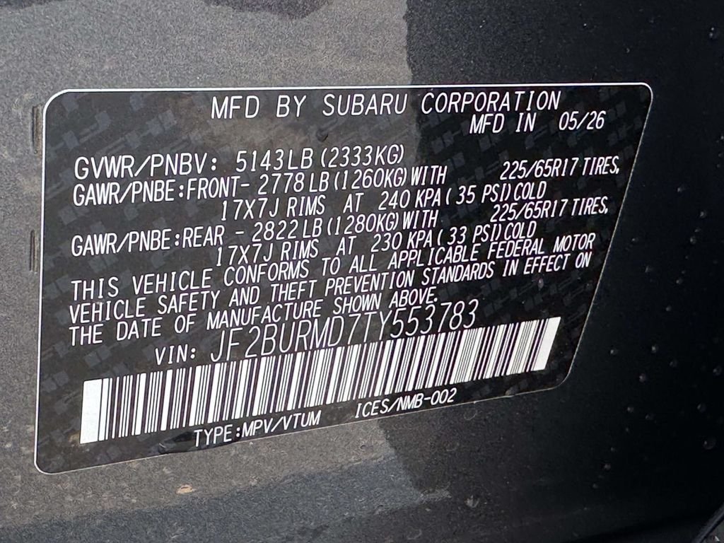New 2026 Subaru Outback Wilderness AWD/4WD image 25