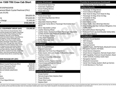 Used 2023 RAM 1500 TRX w/ TRX Level 2 Equipment Group AWD/4WD image 3