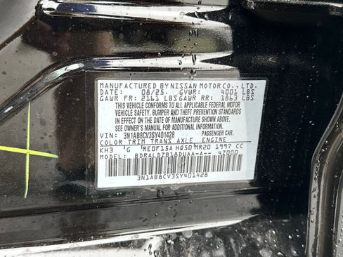 New 2025 Nissan Sentra SV w/ All-Weather Package image 33