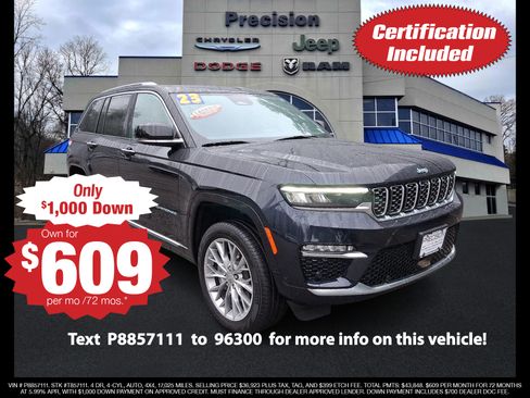 Used 2023 Jeep Grand Cherokee Summit AWD/4WD image 1