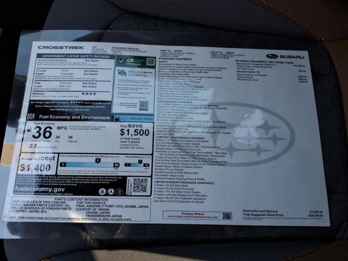 New 2026 Subaru Crosstrek 2.5i Sport image 40