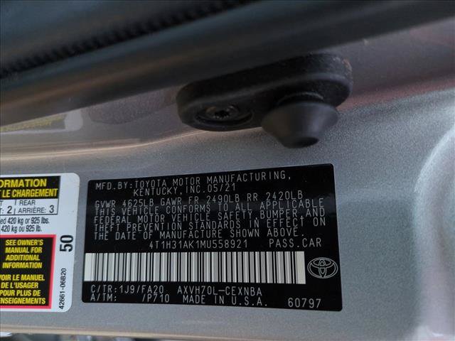 Certified 2021 Toyota Camry LE w/ Audio Upgrade Package FWD image 24