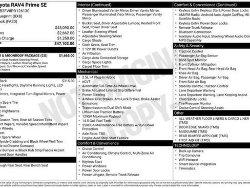 Used 2023 Toyota RAV4 SE w/ Weather & Moonroof Package AWD/4WD image 29