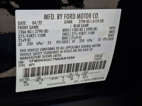 Used 2022 Ford Explorer ST w/ Equipment Group 401A AWD/4WD image 30