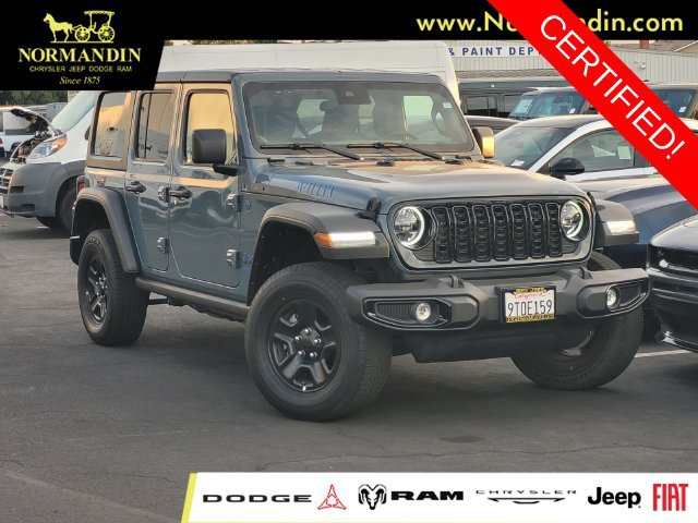 Certified 2025 Jeep Wrangler Unlimited Sport S 4xe AWD/4WD image 1