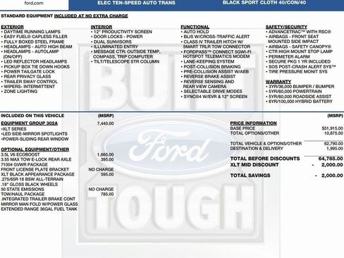 New 2025 Ford F150 XLT w/ Equipment Group 302A MID image 2