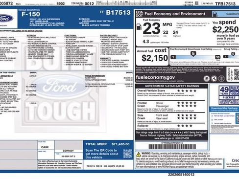 New 2026 Ford F150 Lariat w/ Equipment Group 501A Mid AWD/4WD image 44