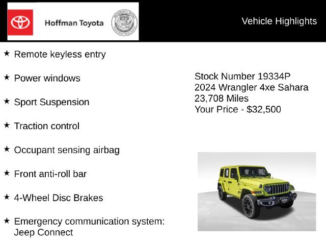 Used 2024 Jeep Wrangler Unlimited Sahara AWD/4WD image 15