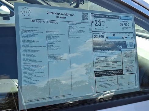 New 2026 Nissan Murano SL image 11