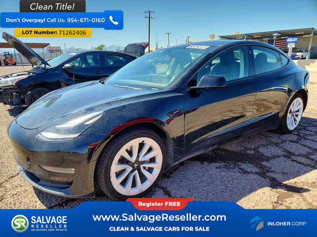 Used 2022 Tesla Model 3 Long Range AWD/4WD image 1