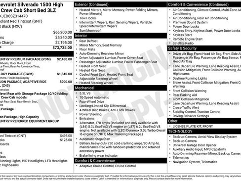 Certified 2025 Chevrolet Silverado 1500 High Country w/ High Country Premium Package AWD/4WD image 37