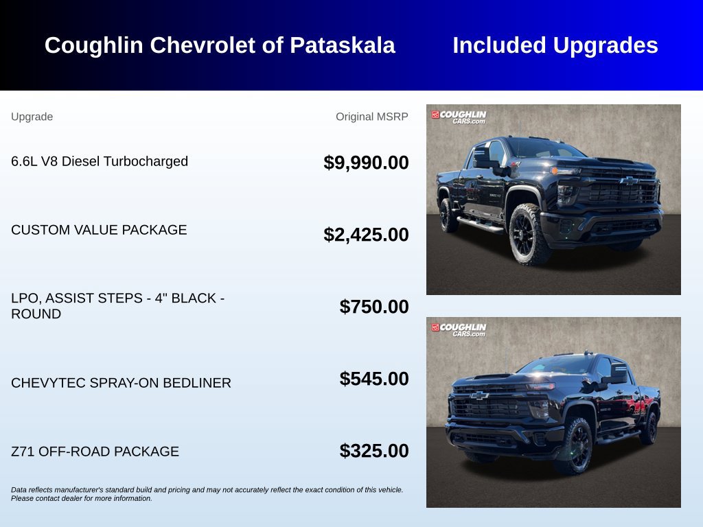Used 2026 Chevrolet Silverado 2500 Custom w/ Custom Value Package AWD/4WD image 3