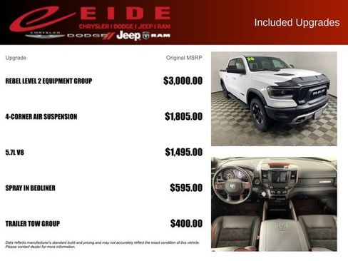 Used 2020 RAM 1500 Rebel w/ Rebel Level 2 Equipment Group AWD/4WD image 13