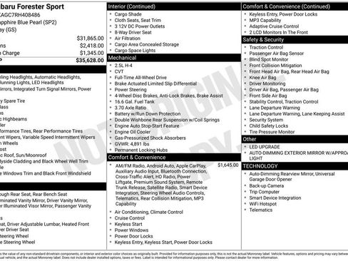 Certified 2024 Subaru Forester Sport AWD/4WD image 2