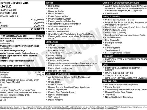 New 2025 Chevrolet Corvette Z06 w/ Battery Protection Package image 26