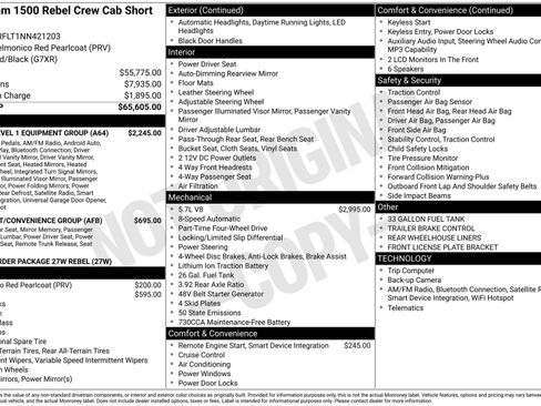 Used 2022 RAM 1500 Rebel w/ Rebel Level 1 Equipment Group AWD/4WD image 3