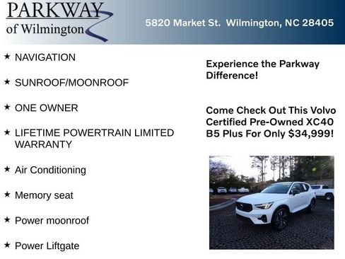 Certified 2024 Volvo XC40 B5 Plus w/ Protection Package Premier image 6