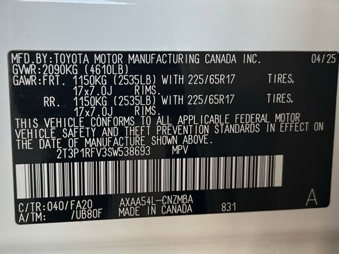 Used 2025 Toyota RAV4 XLE AWD/4WD image 20