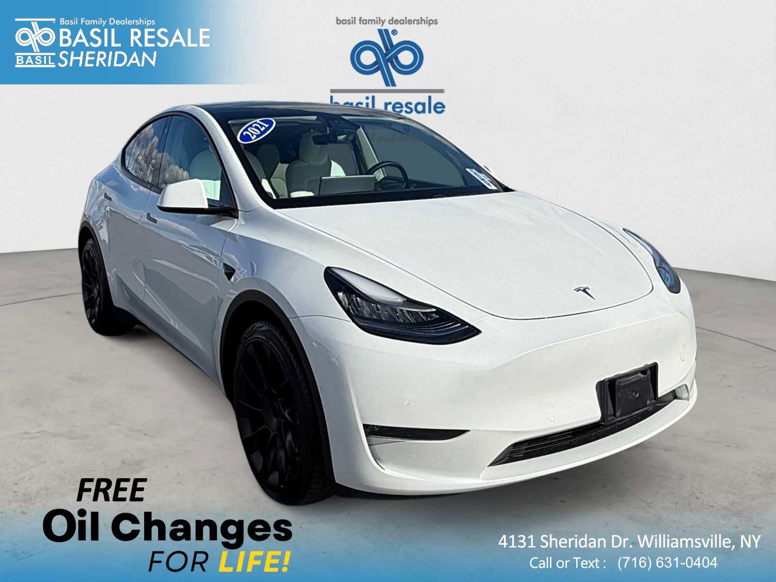 Used 2021 Tesla Model Y Long Range AWD/4WD image 1