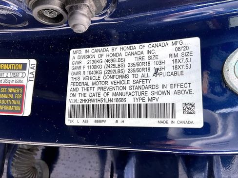 Used 2020 Honda CR-V EX image 20