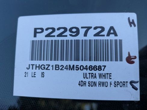 Used 2021 Lexus IS 350 F Sport image 37