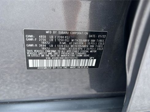 Used 2022 Subaru Outback Limited image 28