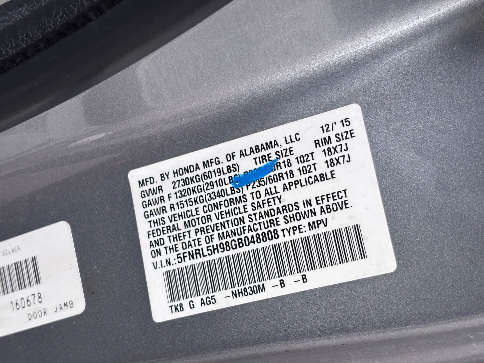 Used 2016 Honda Odyssey Touring Elite image 23