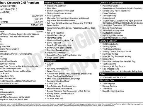 Used 2017 Subaru Crosstrek 2.0i Premium image 33