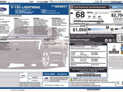 Used 2023 Ford F150 Lightning Lariat image 27