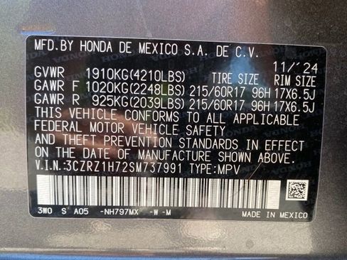 Used 2025 Honda HR-V EX-L image 41