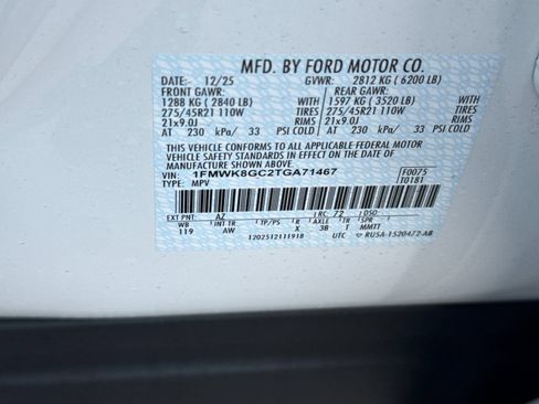 New 2026 Ford Explorer ST w/ Sun And Sound Package image 34