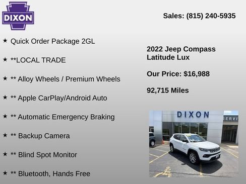 Used 2022 Jeep Compass Latitude AWD/4WD image 4