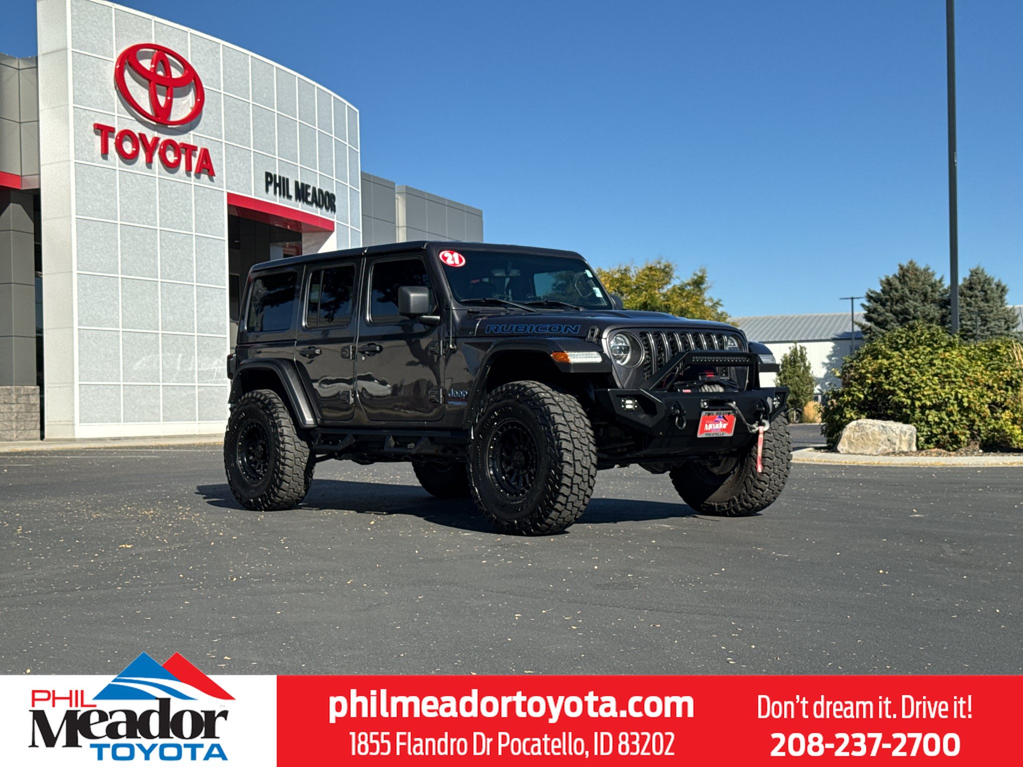 Used 2021 Jeep Wrangler Unlimited Rubicon 4xe w/ Cold Weather Group AWD/4WD image 1