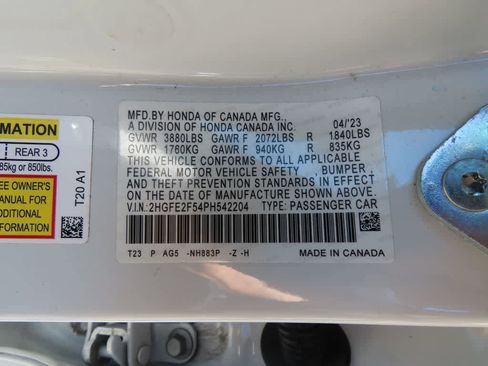 Certified 2023 Honda Civic Sport image 25