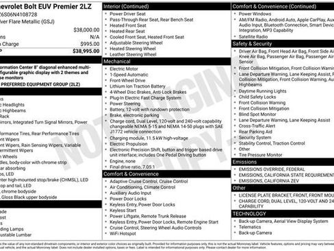 Used 2022 Chevrolet Bolt EUV Premier image 34