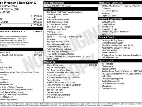 Used 2025 Jeep Wrangler Unlimited Sport AWD/4WD image 38