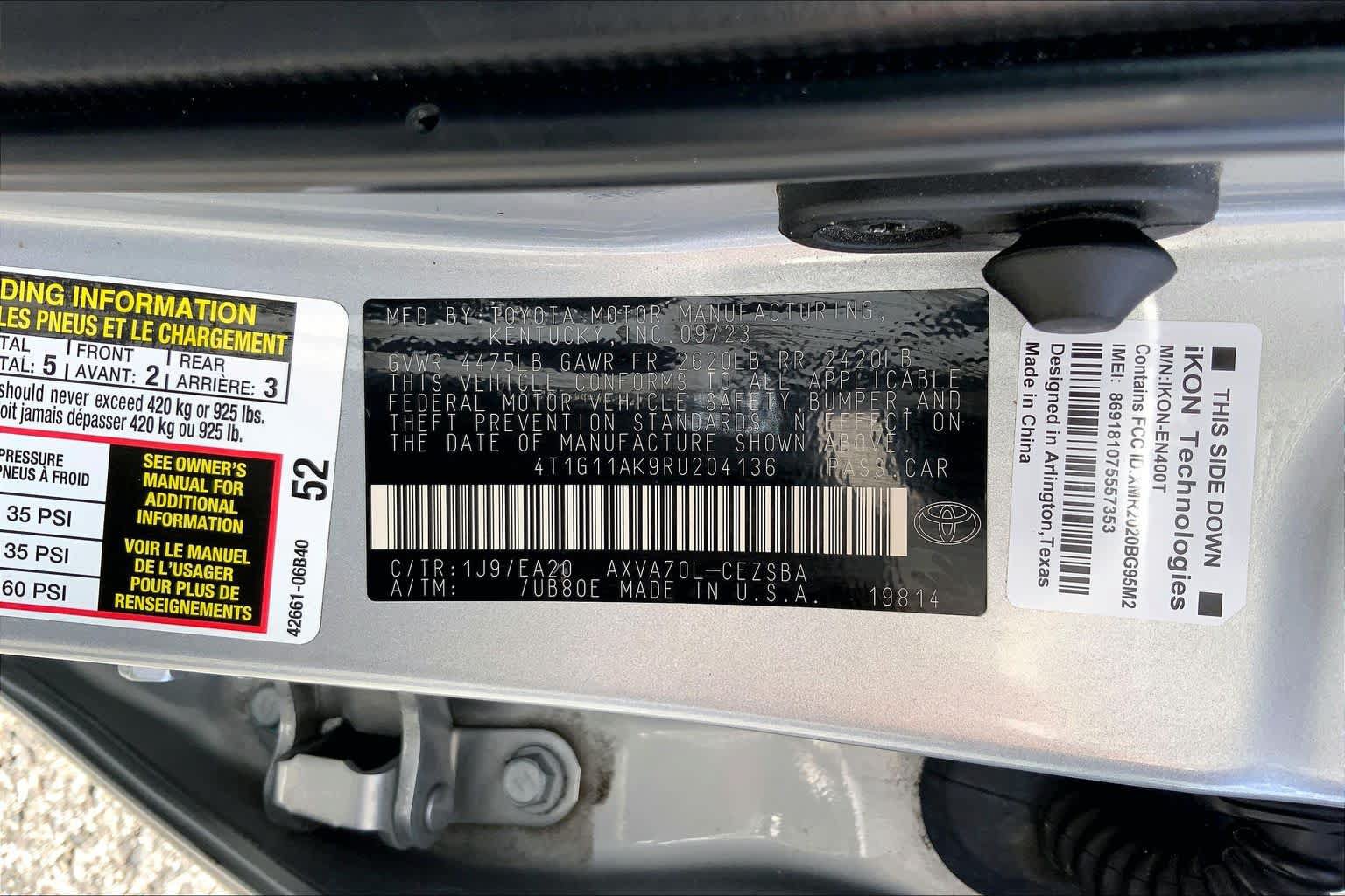 Used 2024 Toyota Camry SE FWD image 36
