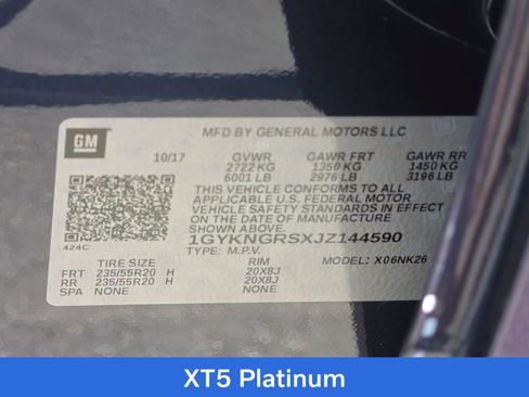 Used 2018 Cadillac XT5 Platinum w/ Driver Assist Package AWD/4WD image 25