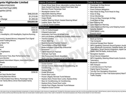 Used 2023 Toyota Highlander Limited AWD/4WD image 27