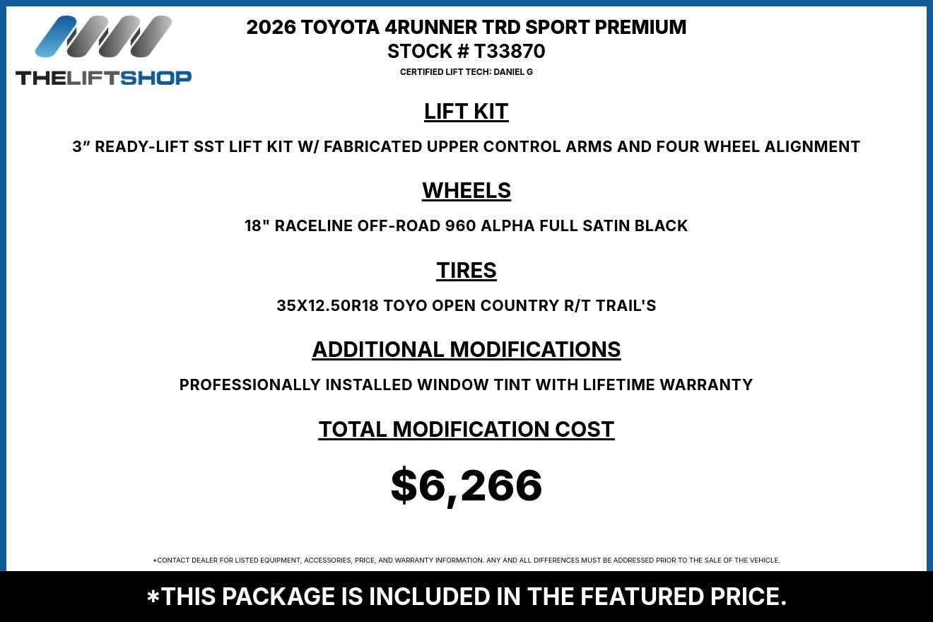 Used 2026 Toyota 4Runner TRD Sport Premium AWD/4WD image 2