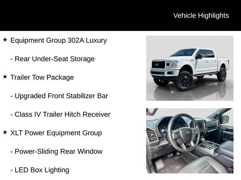 Used 2018 Ford F150 XLT w/ Equipment Group 302A Luxury AWD/4WD image 16
