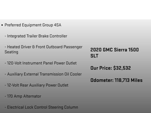Used 2020 GMC Sierra 1500 SLT w/ SLT Premium Plus Package AWD/4WD image 18
