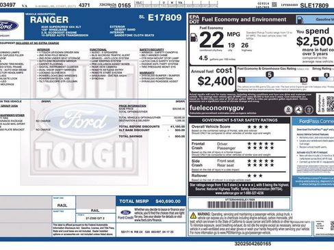 New 2025 Ford Ranger XLT image 7