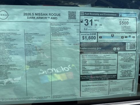 New 2026 Nissan Rogue SV AWD/4WD image 36