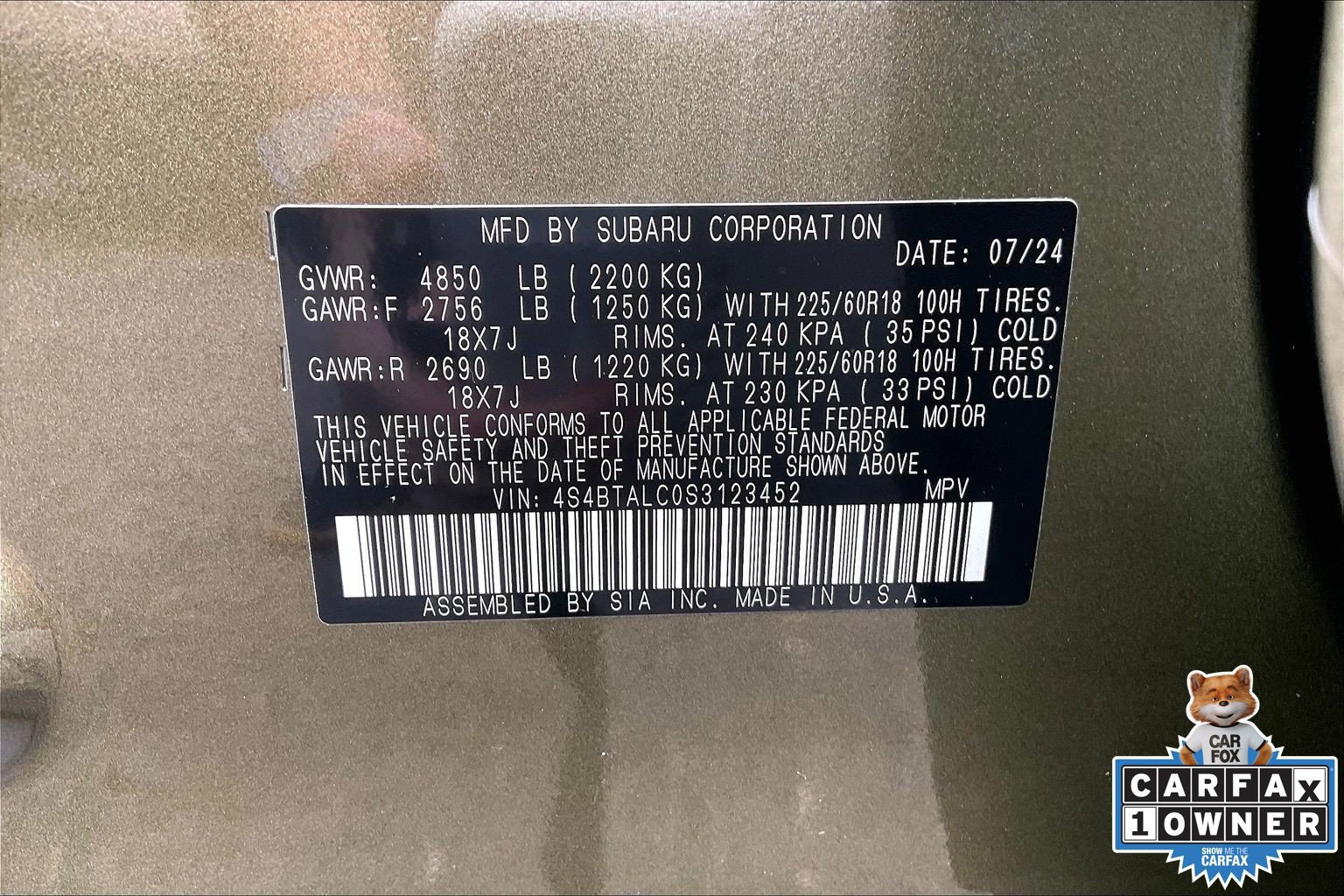 Certified 2025 Subaru Outback Onyx Edition AWD/4WD image 33