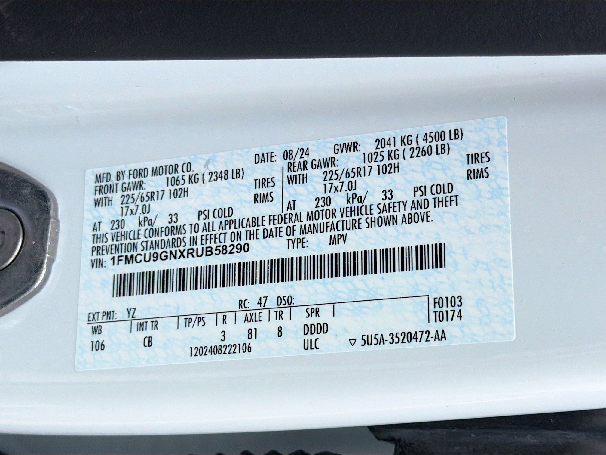 Used 2024 Ford Escape Active AWD/4WD image 42