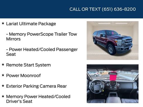 Used 2015 Ford F350 Lariat w/ Lariat Ultimate Package image 15