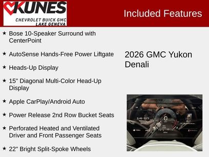 New 2026 GMC Yukon Denali