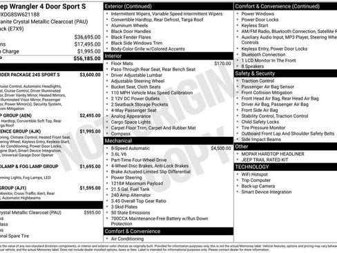 New 2025 Jeep Wrangler Sport S image 6